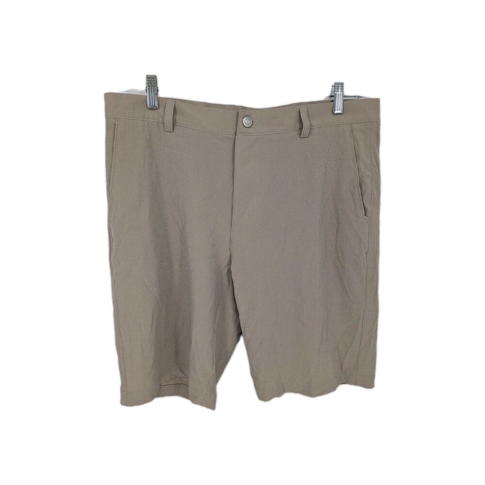 Peter Millar men's shorts 35 Shackleford Performance Hybrid beige tan Boat